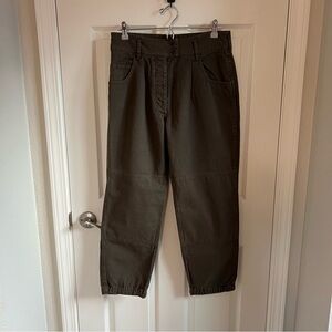 Nili Lotan Olive Green Pants